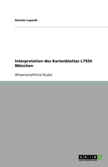 Image for Interpretation des Kartenblattes L7934 Munchen