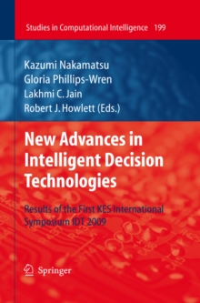 Image for New Advances in Intelligent Decision Technologies: Results of the First KES International Symposium IDT'09