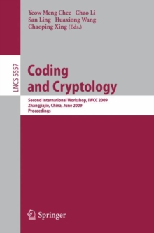 Image for Coding and Cryptology