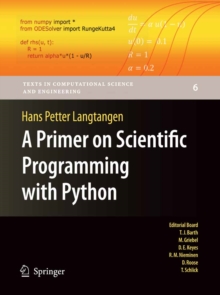 Image for A primer on scientific programming with Python