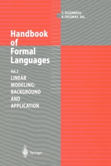 Image for Handbook of formal languagesVolume 2,: Linear modeling