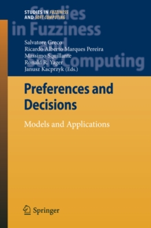 Image for Preferences and Decisions: Models and Applications