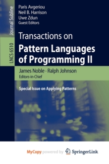 Image for Transactions on Pattern Languages of Programming II