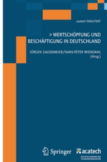 Image for Wertschopfung und Beschaftigung in Deutschland