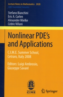 Image for Nonlinear PDE’s and Applications