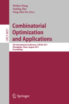 Image for Combinatorial optimization and applications