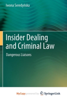 Image for Insider Dealing and Criminal Law