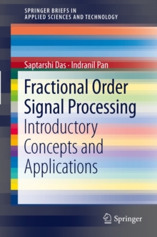 Image for Fractional Order Signal Processing