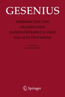 Image for Hebraisches und Aramaisches Handworterbuch uber das Alte Testament