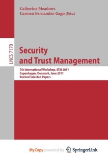 Image for Security and Trust Management