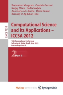 Image for Computational Science and Its Applications -- ICCSA 2012