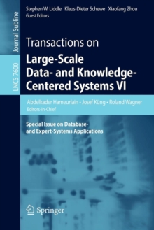 Image for Transactions on Large-Scale Data- and Knowledge-Centered Systems VI : Special Issue on Database- and Expert-Systems Applications