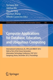 Image for Computer Applications for Database, Education and Ubiquitous Computing