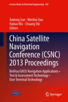 Image for China satellite navigation conference (CSNC) 2013 proceedings