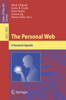 Image for Personal Web: A Research Agenda