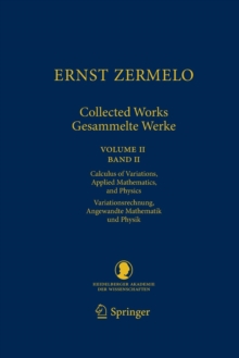 Image for Ernst Zermelo - Collected Works/Gesammelte Werke II