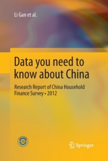Image for Data you need to know about China : Research Report of China Household Finance Survey*2012