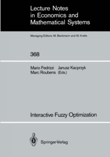 Image for Interactive Fuzzy Optimization