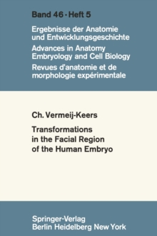 Image for Tranformations in the Facial Region of the Human Embryo