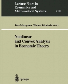 Image for Nonlinear and Convex Analysis in Economic Theory