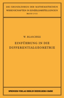 Image for Einfuhrung in Die Differentialgeometrie