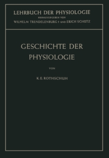 Image for Geschichte Der Physiologie