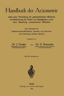 Image for Handbuch der Araometrie