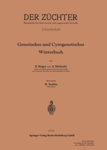 Image for Genetisches und Cytogenetisches Worterbuch