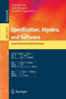 Image for Specification, Algebra, and Software