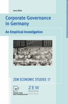 Image for Corporate governance in Germany: an empirical investigation