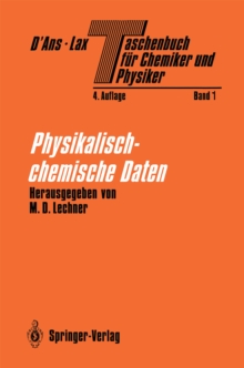 Image for Taschenbuch Fur Chemiker Und Physiker: Band I Physikalisch-chemische Daten