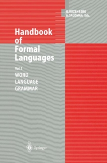 Image for Handbook of Formal Languages: Volume 1 Word, Language, Grammar
