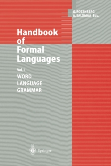 Image for Handbook of Formal Languages : Volume 1 Word, Language, Grammar