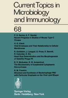 Image for Current Topics in Microbiology and Immunology / Ergebnisse der Mikrobiologie und Immunitatsforschung : Volume 68