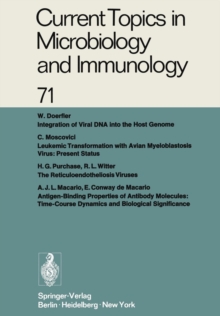 Image for Current Topics in Microbiology and Immunology / Ergebnisse der Mikrobiologie und Immunitatsforschung : Volume 71