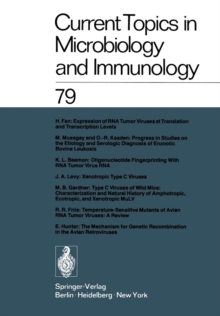 Image for Current Topics in Microbiology and Immunology : Volume 79