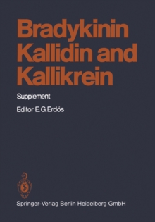 Image for Bradykinin, Kallidin and Kallikrein: Supplement.
