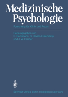Image for Medizinische Psychologie: Forschung fur Klinik und Praxis