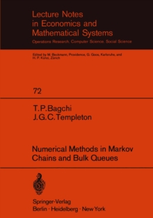 Image for Numerical Methods in Markov Chains and Bulk Queues