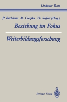 Image for Teil 1 Beziehung im Fokus Teil 2 Weiterbildungsforschung.