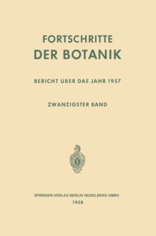 Image for Fortschritte Der Botanik: Zwanzigster Band: Bericht Uber Das Jahr 1957