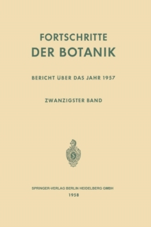 Image for Fortschritte der Botanik : Zwanzigster Band: Bericht uber das Jahr 1957