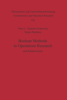 Image for Boolean Methods in Operations Research and Related Areas