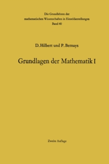 Image for Grundlagen der Mathematik I