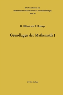 Image for Grundlagen der Mathematik I
