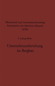 Image for Unternehmensforschung im Bergbau
