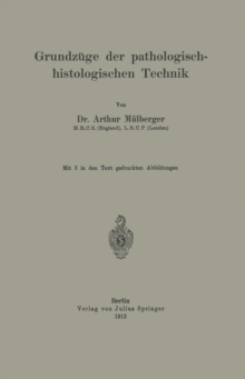 Image for Grundzuge der pathologisch-histologischen Technik