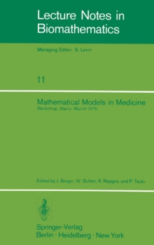 Image for Mathematical Models in Medicine: Workshop, Mainz, March 1976