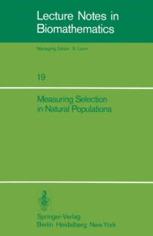 Image for Measuring Selection in Natural Populations