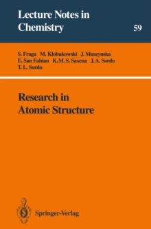 Image for Research in Atomic Structure